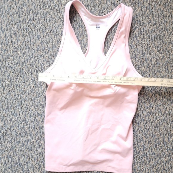 VICTORIAS SECRET Tank Pink VSX Sport w Underwire Workout Top V Neck Size Large - Picture 4 of 14
